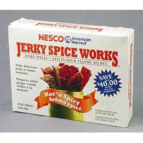 Nesco American Harvest BJH-6 Jerky Spice Works, Hot and Spicy Flavor, 6.9oz box by Jerky Makers