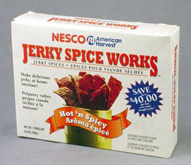 Nesco American Harvest BJH-6 Jerky Spice Works, Hot and Spicy Flavor, 6.9oz box by Jerky Seasonings