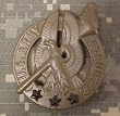 Army Recruiter Brown w/3 stars - Metal Insignia - Brown - Full Size