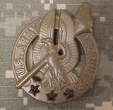 Army Recruiter Brown w/3 stars - Metal Insignia - Brown - Full Size