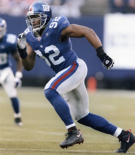 MICHAEL STRAHAN NEW YORK GIANTS 8X10 SPORTS ACTION PHOTO (F)