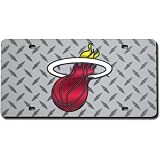 Rico Miami Heat Team Logo Diamond Laser Auto Tag