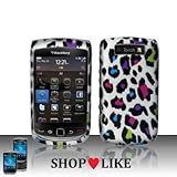 Rubberized Silver Black Pink Purple Blue Green Colorful Leopard Snap on Des ....