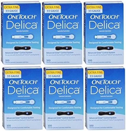 Onetouch Delica Lancets, 33 Gauge, 600 Count