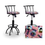 2 24"-29" The Beatles Adjustable Specialty / Custom Barstools Set