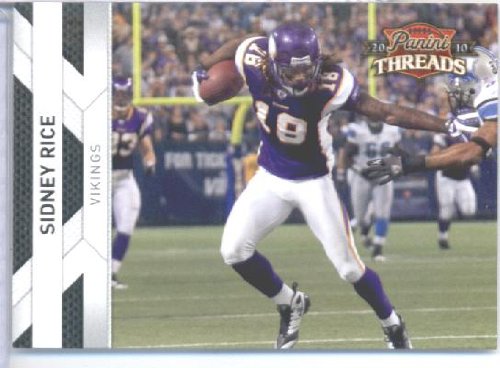 2010 Panini THREADS Football Card #83 Sidney Rice - Minnesota Vikings - NFL Trading Card in Screwdown Case