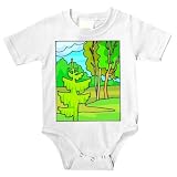Onesie with course, trees, golf