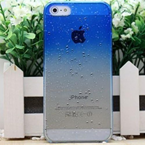 YESOO™ 3D Water drop Raindrop Slim Fit Snap-On Hard Back Case Thin Protective Cover (iPhone 5C, Blue)
