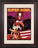 Framed 10.5 x 14 Super Bowl IV Program Print | Details: 1970, Chiefs vs Vikings