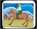 Decorated Mouse Pad with man, Europe, horse, Italy, equine, riding
