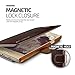 Galaxy Note 5 Case, Verus [Layered Dandy][Coffee Brown] - [Premium Leather Wallet][Slim Fit] For Samsung Note 5