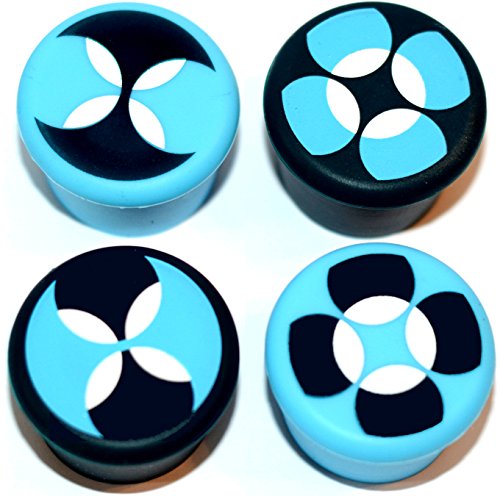 Thirsty Newt - Silicone Wine Stoppers / Corks (4 pack) (Blue)