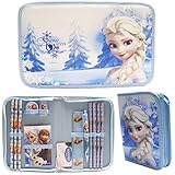 Disney Frozen Light Blue Stationery Set Pack with Case (13 Pcs)