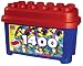 Mega Bloks 910-Micro Bloks Giga Eimer, 1400 Teile