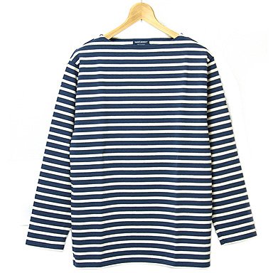 (セントジェームス)SAINTJAMES 長袖ボーダーTシャツ GUILDO 男女兼用バスクシャツ MARINE/ECRU OUESSANT/ウエッソン後継モデル[並行輸入品]