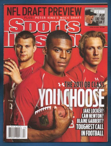 CAM NEWTON BLAINE GABBERT JAKE LOCKER 2011 QB'S SPORTS ILLUSTRATED CAROLINA PANTHERS