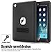 iPad 2 Case,iPad 3 Case,iPad 4 Case,TOPSKY(TM)[Kickstand Feature],Shock-Absorption/High Impact Resistant Hybrid Three Layer Armor Defender Protective Case Cover with Stylus Pen,Black