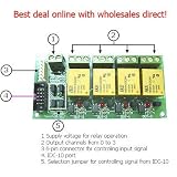 Four AC/DC Output Relay Expansion Board Interface Module Microcoontroller EXP4R24V