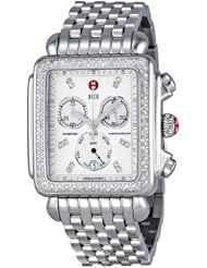 Michele Deco XL Mother of Pearl Stainless Steel Ladies Watch MWW06Z000001