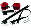 EXTREME Soft Handfessel Starter-Set rot 9teilig