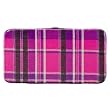 Xhilaration&reg; Plaid Hinged Clutch Wallet - Purple
