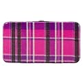 Xhilaration&reg; Plaid Hinged Clutch Wallet - Purple