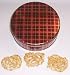 Scott's Cakes 1 lb. White Chocolate Covered Pretzel with Peanuts in a Plaid Tin