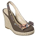 Xhilaration Tamala Wedges with Bow - Brown