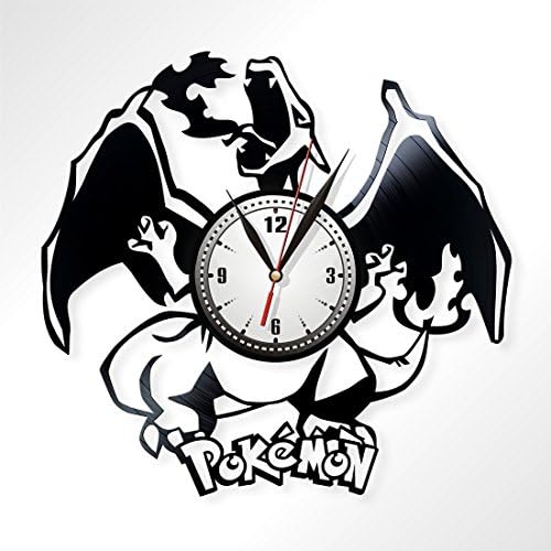 Pokemon vinyl record wall clock, art home decor, decorate your home with modern art, best gift handmade, 003