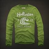 ニューヨーク 直輸入 Hollister（ホリスター）メンズ ビンテージ 長袖 カットソー シャツ (S) Green Westward Beach