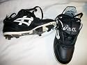 Asics Black baseball spikes - size 6 (teen/youngster) - new - never used