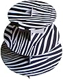 10" - 3 Tier Cupcake Holder Tree Stand - Cardboard - Zebra - Black