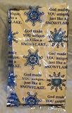 God Made You Snowflake Basket Bag