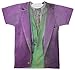Dark Knight Joker Costume Mens Poly Short Sleeve Sublimation Crew Shirt