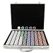 Sporting Goods : Trademark Poker 1000 11.5-Gram Dice-Striped Chips in Aluminum Case