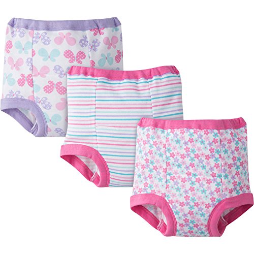 Gerber Baby Toddler Girl Training Pants,Pastels Pinks, 3-Pack