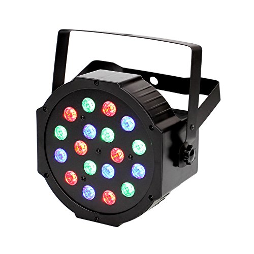Tsss rgb par light 18 leds dmx512 color mixing wash can stage lig…