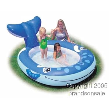 Whale Spray Inflatable Kiddie Pool