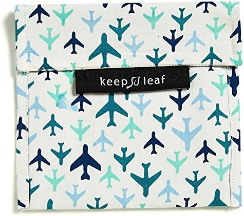 Keep Leaf BPA Free Reusable Baggie (Large, Planes)