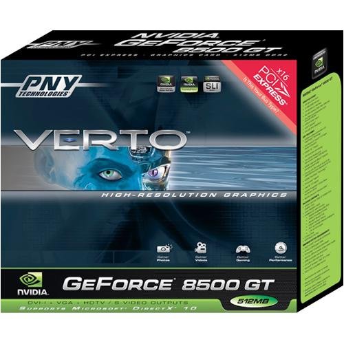 PNY Verto GeForce 8500GT 512MB Video Card