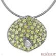 Koesia! Made in Italy Beautiful Hand-Made Necklace 3.00ctw Peridot Made of 18K Gold