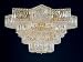 Schonbek 2734-20 Gold Equinoxe Crystal Twenty-Nine Light Down Lighting Flush Mount Ce...