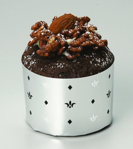 Welcome Home Brands T70091BX Free-Standing Baking Cups, Set of 12, Silver Monarch