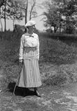 1916 GORDON, MISS EDITH. PLAYING GOLF