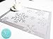 RIMOBUL Christmas Placemats Set of 6 Woven Vinyl Non-Slip Placemats Washable Table Mats Anti-Skid Placemats for Kitchen Table (Snow Silver)