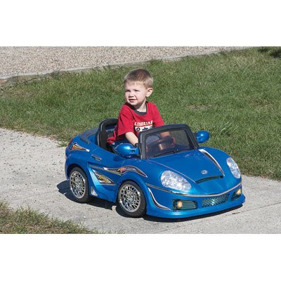 51F%2BPeSBtDL Excalibur Electronics Blue Ride On Car, Model# 9343B