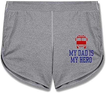 Monster Women's My Dad Is My Hero Superhero pants gray