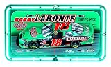 Nascar Bobby Labonte Licensed Plate Neon Wall Clock