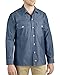 Dickies Men's Big Long Sleeve Chambray Shirt Tall