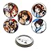 HARUHI SUZUMIYA - Kyon Yuki Mikuru Premium Bouton Button Set 5x avec LIVRAISON GRATUITE